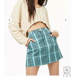PLAID MINI SKIRT